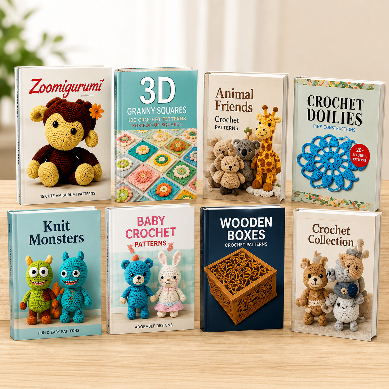100 Crochet Pattern Books Bundle – Digital PDF Download | Instant Access