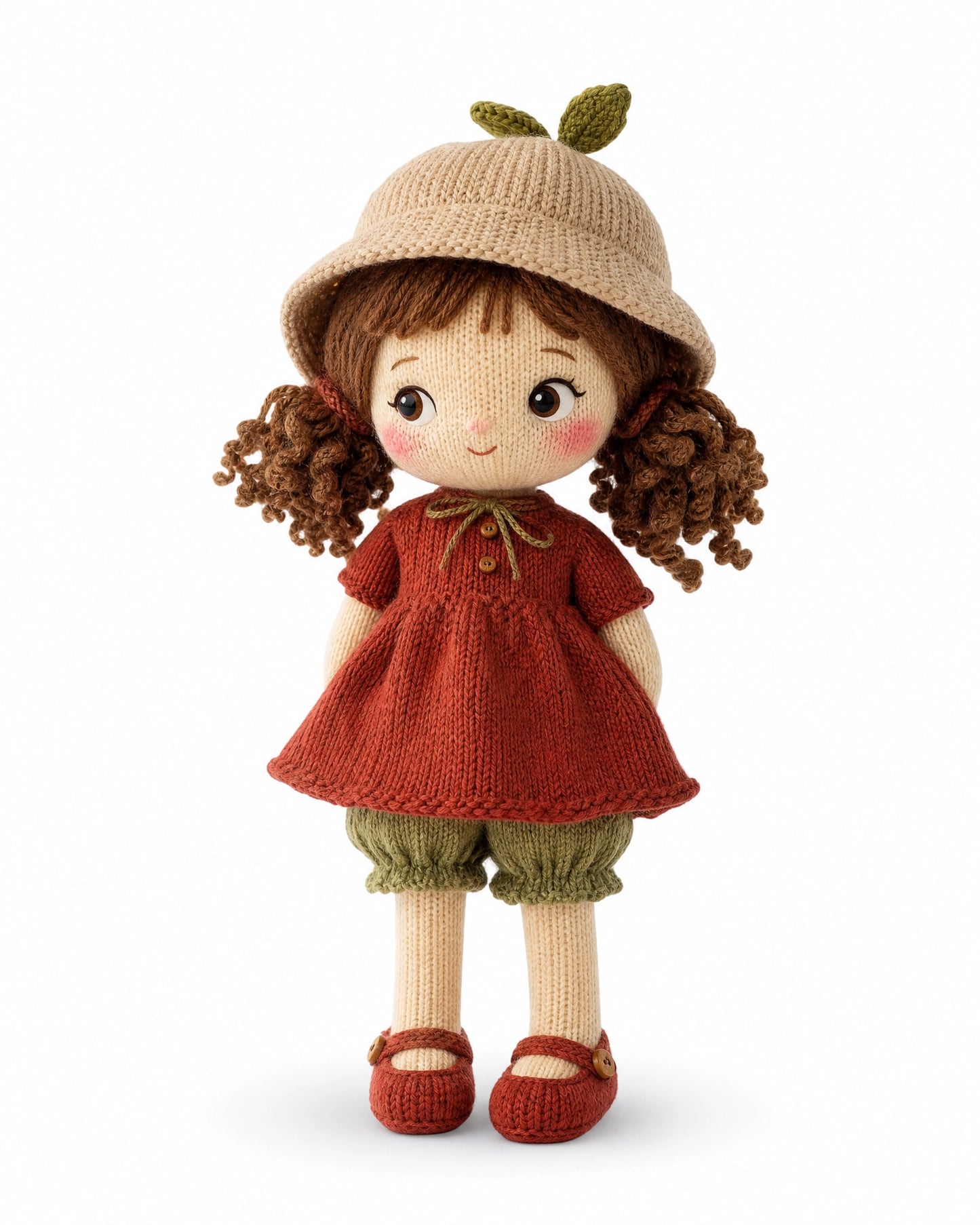 Dreamy Doll Amelia Knitting Pattern PDF – Cute Girl Doll Toy, Clothes & Accessories, Instant Digital Download